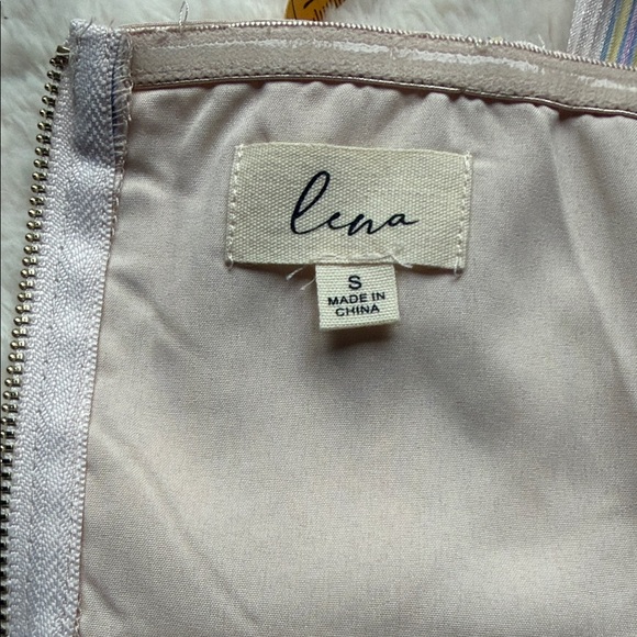 Lena Cream Striped Tie-Shoulder Crop Top - Picture 9 of 11